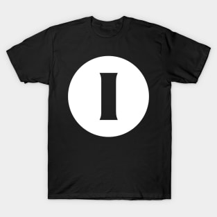 I (Letter Initial Monogram) T-Shirt